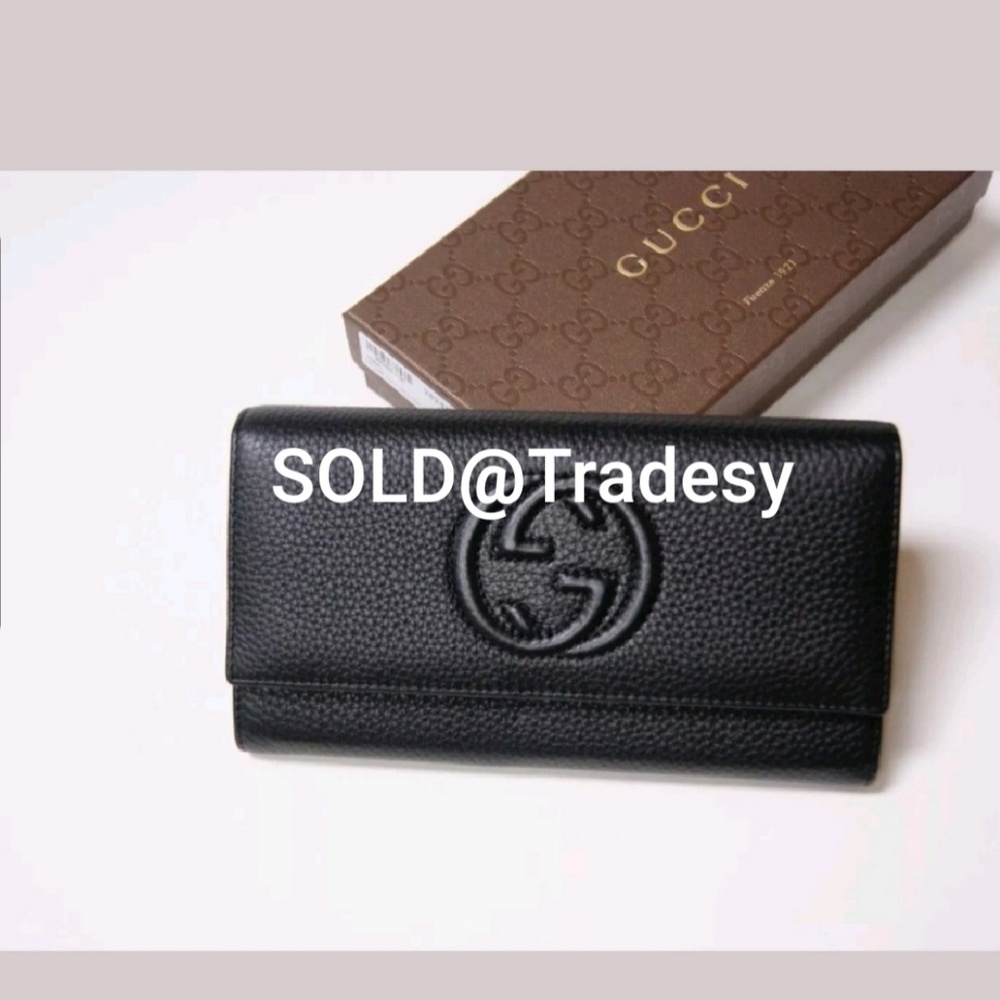 Brand New Gucci GG Black Leather Wallet - Picture 1 of 8